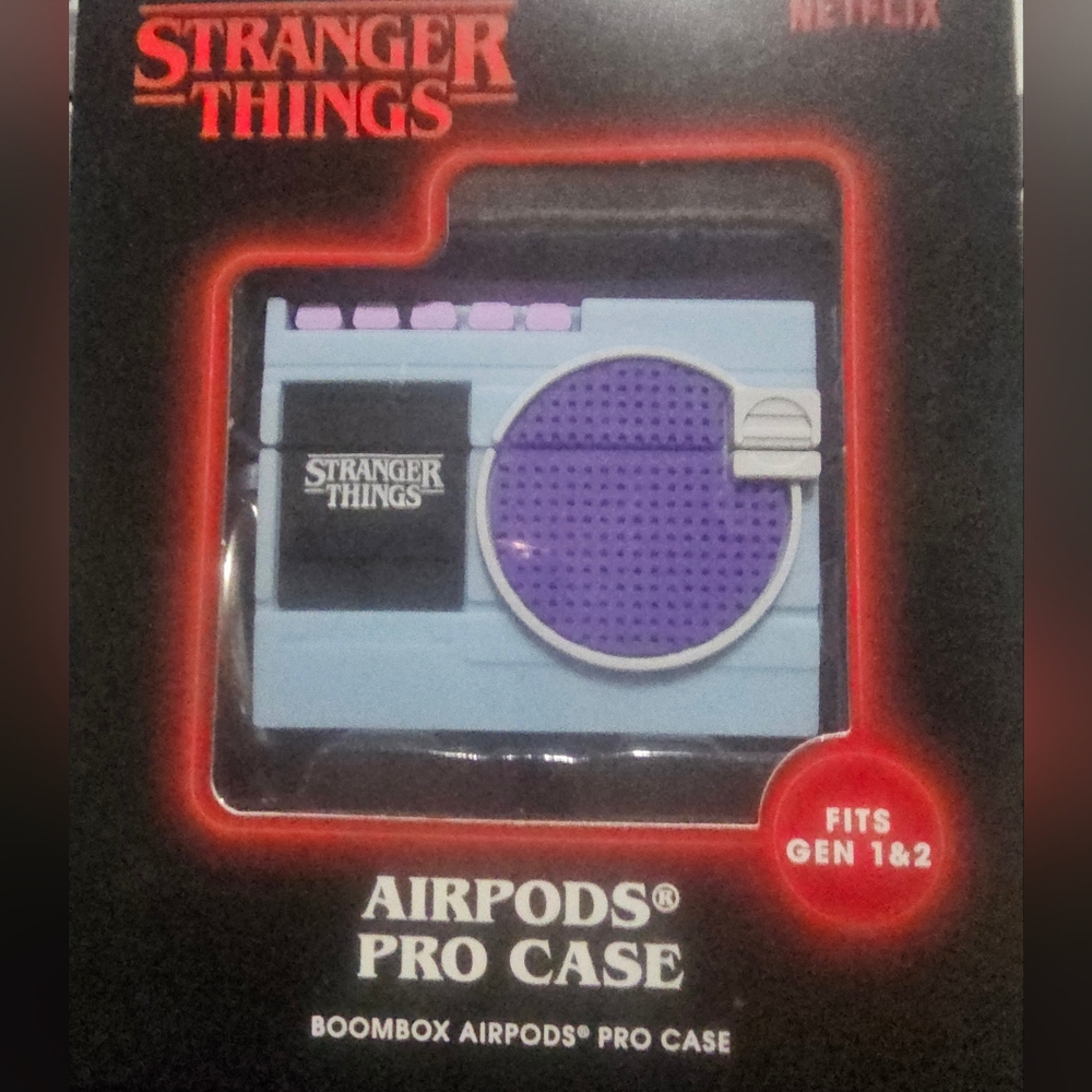 Stranger Things Boombox AirPods Pro Case - Gen 1 Or 2 Offical Netflix Merch